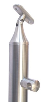 Pfosten 42,4 mm, Bodenmontage, Rohrtr�ger: konisch und beweglich